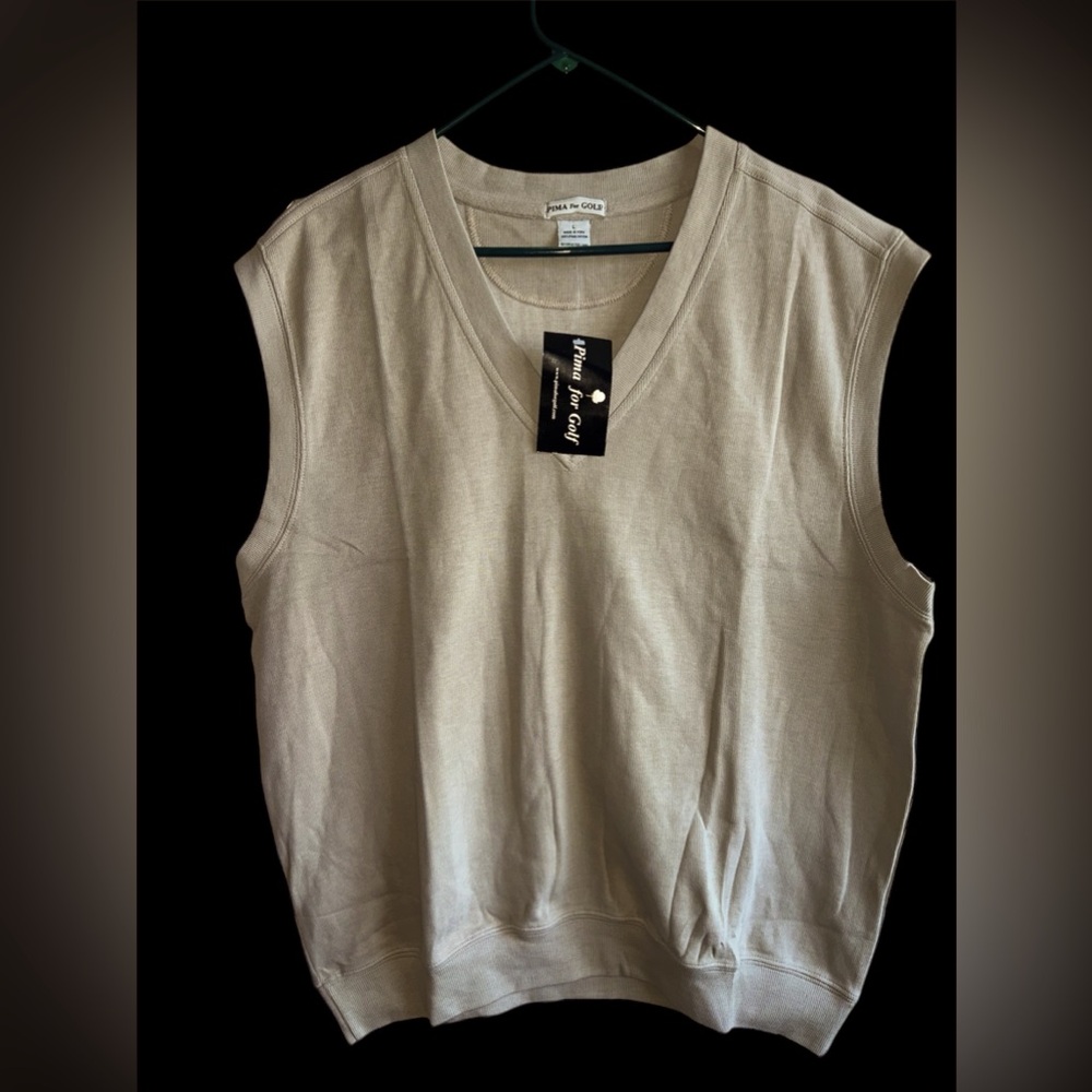 Pima For Golf Vest Sweater